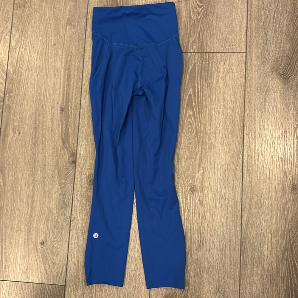 Lululemon Fast and Free Galactic Cobalt Leggings
